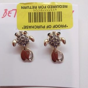 Betsey Johnson New Gold Ocean Bug